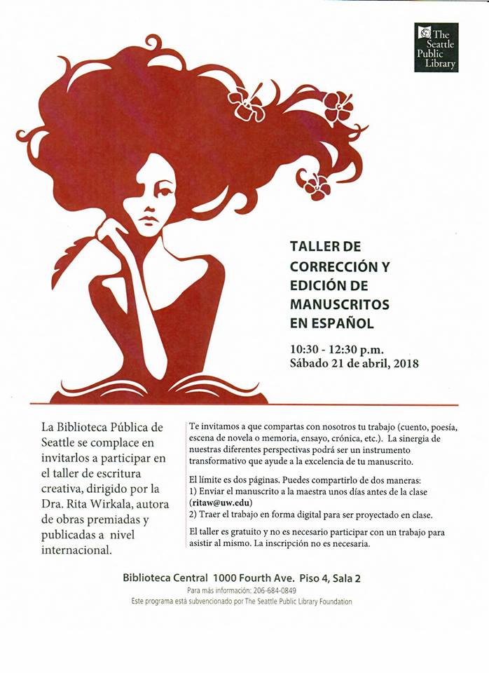Taller de corrección y edición de manuscritos en español.